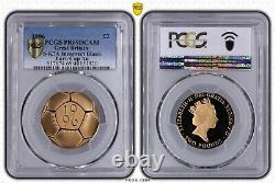 1996 £2 Mule Flat Error Football Gold Proof Two Pounds Double Sovereign Pcgs