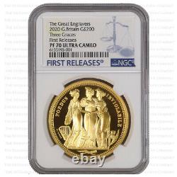 2020 Royal Mint Three Graces Gold Proof Two Ounce 2oz NGC PF70 First Release
