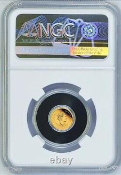 2022 Australia Mini Roo Kangaroo PROOF 9999 GOLD 0.5g $2 NGC PF70 Coin FR BlueLb