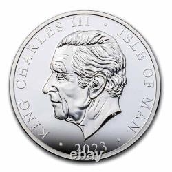 2023 Isle of Man 2 oz Silver Noble Piedfort Ultra High Proof