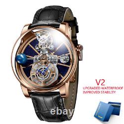 2023 PINDU Design Luxury Men's Quartz Watch Diamond Tourbillon 3Bar Astronomi