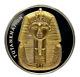 2023 Sierra Leone King Tut's Tomb Gold Gilt Proof Uhr 2 Oz Silver Coin Minted 45