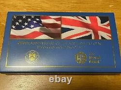 400th Anniversary of the Mayflower Voyage Two-Coin Gold Proof Set In Hand