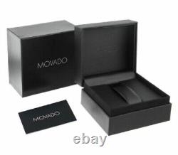 $995 MOVADO Women's Veturi Black Museum Dial Two-tone Swiss Made Watch 0607419