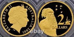 Australia 2005 Proof Two Dollar in gold PCGS PR69DCAM
