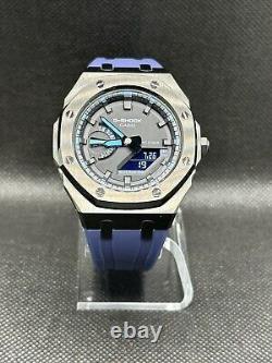 Blue Custom Casio G-Shock GA2100 Mod Watch Casioak Gift For Man Ship from USA