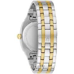 Bulova Multi-Function Two-Tone Silver Gold Men's Watch 98C142 New With Tags