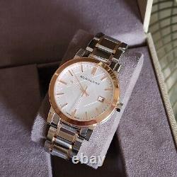 Burberry BU9006 Silver Dial Two-Tone Stainless Steel Unisex Watch