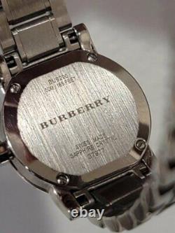 Burberry Women Bu9006 Large Check Two Tone Stainless Steel Bracelet Watch