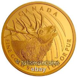 Canada 2017 Bugling Elk Call of the Wild $200.99999 Pure Gold Proof SERIAL # 11