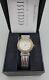 Ecclissi Sterling Silver 3010 Ladies Quartz Watch 6.5 925 Band 26mm Two Tone