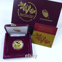End of World War II 75th Anniversary 24-Karat 1/2oz Gold Coin IN HAND