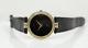 Gucci 4500m Two-tone Gold Plated 32 Mm Black Dial Watch