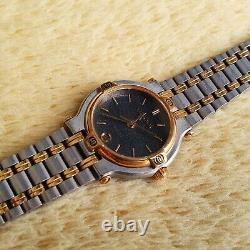 Gucci 9000L 18K Gold Plated Two tone Women's Watch (a162)