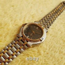 Gucci 9000L 18K Gold Plated Two tone Women's Watch (a162)