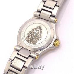 Gucci 9040L Black Dial Two Tone Women Quartz Watch Used Working