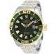 Invicta 30294 Pro Diver Automatic Men's 48mm Green Date Dial Two-tone Wristwatch