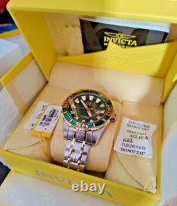 Invicta 30294 Pro Diver Automatic Men's 48mm Green Date Dial Two-Tone Wristwatch