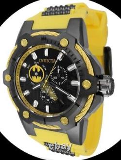 Invicta DC Comics Batman Men's Watch 53mm, Yellow, Gunmetal (41174)