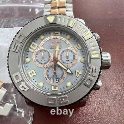 Invicta Men Full Size 1st Gen 13686 Two Tone Silver Rose Gold Large Watch