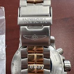 Invicta Men Full Size 1st Gen 13686 Two Tone Silver Rose Gold Large Watch