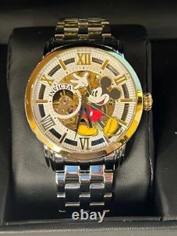 Invicta Mickey Mouse-Disney 37855 Two Tone Skeleton AUTO Limited Edition Men's