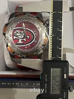 Invicta NFL San Francisco 49ers Venom Reserve 52mm Swiss Chronograph Watch & Box