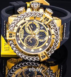 Invicta RESERVE BOLT HERCULES Swiss Chronograph Black Dial 18k Gold Plated Watch