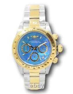 Invicta Speedway 40mm Blue Mother of Pearl Dial Two-Tone Chronograph Watch 28668
