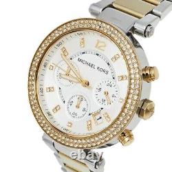 MICHAEL KORS MK5626 Parker White Dial Two Tone Stainless Steel Women's Watch