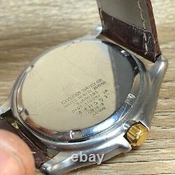 Men's Citizen 5502-F50247 Two Tone SS Day/Date Analog Quartz Watch New Battery