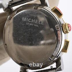 Michele Sport Sail MWW01K000119 Diamond Quartz Two Tone Steel 42mm Watch With Box