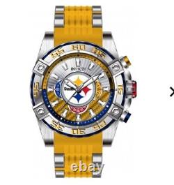 NFL Pittsburgh Steelers Invicta Men's 52mm Carbon Fiber Chronograph Watch