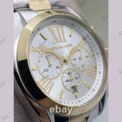 New Michael Kors MK5627 Bradshaw Chronograph Silver Gold-tone Ladies Watch