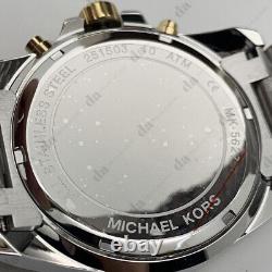 New Michael Kors MK5627 Bradshaw Chronograph Silver Gold-tone Ladies Watch