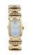 Pre-owned Versace White Mop Dial Quartz Gold Plated Ladies Watch Ssq90d009