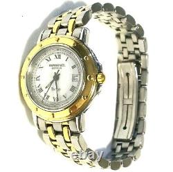 RAYMOND WEIL LADIES TANGO SWISS MADE WATCH White Dial Stainless & 18k Gold 5360