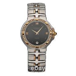 Raymond Weil 9190 Parsifal Two Tone Steel 34 mm Diamond Bezel Quartz Wrist Watch
