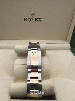 Rolex Datejust 41 126331 18K Rose Fluted Two Tone Chocolate Dial Oyster B&P 2019