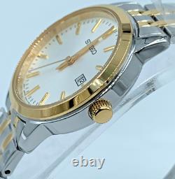 Seiko Essentials Womens Two Tone Stainless Steel White Watch SUR410 MSRP $225