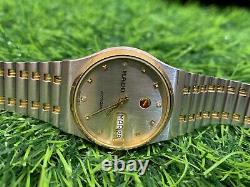 VINTAGE RADO VOYAGER WATCH 636.4011.4 TWO TONE 1970'S WithBOX MEN'S 33MM GREAT CON