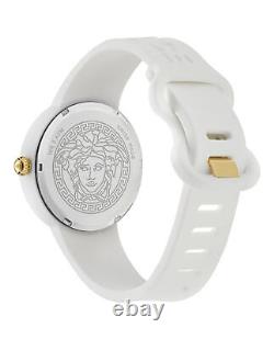 Versace Womens Medusa Pop White 39mm Strap Fashion Watch