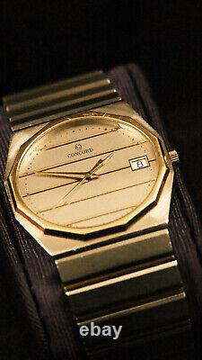 Vintage Concord Mariner SG 15.78.117 Two Tone Stainless & 18K Gold Watch