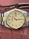 Vintage Seiko Sq Men's Day Date Gold Two/tone 5h23-8020 Excellent