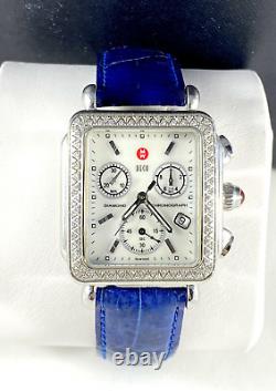 Women's Diamond Michele Chronograph Deco Watch in Excellent Cond