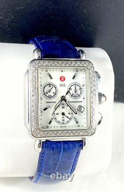 Women's Diamond Michele Chronograph Deco Watch in Excellent Cond