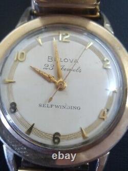 Working Vintage Bulova 23 Jewel Self Winding Mens Automatic Watch