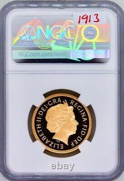 2005 Deux livres d'or preuve £2 NGC PF70 Ultra Cameo