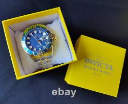 Invicta 30293 Plongeur Professionnel Automatique pour Homme 48mm Cadran Bleu Date Bicolore Montre-bracelet