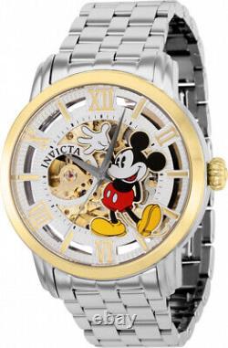 Invicta Mickey Mouse-Disney 37855 Deux Tons Squelette AUTO Édition Limitée Hommes